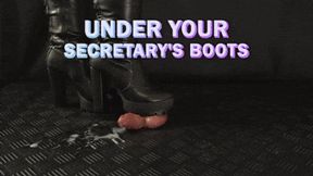 Milked Under Secretary's OnlyMaker Tank High Boots (Close Version) - TamyStarly - Cock Balls Crush Trample, Shoejob, Bootjob, CBT, Ballbusting, Trampling, Stomping