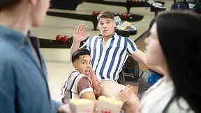 Late-Night Strikes Heat: Malik Angels Steamy Bowling Encounter – GayPornRush 18+