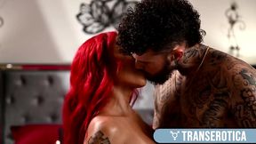 inked stud hatler gurius gets his ass banged by latina ts foxxy!