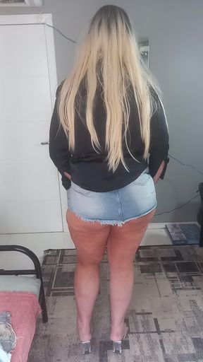 My ass in miniskirt!