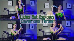 Latex Bat Explores Cavernous Throat Preview