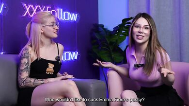 XXXfollow #1 Emma Fiore & Dani Ortiz- JOI, sloppy blowjob, besos calientes y grandes tetas- Podcast
