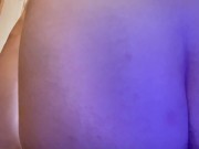 anal gape with water bottle and chastity cage