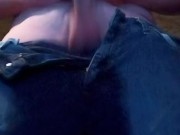 Daddy pees his pants then cums on your face