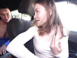 Monika Fox And Bella Mur After Party Screwing In Car (Free)