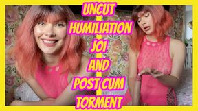 Uncut Humiliation JOI and Post Cum Torment