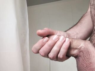 Masturbation in advance of a sexy bathroom