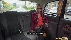 Malia Lenoir - Horny Ebony Babe Seduces Taxi Driver