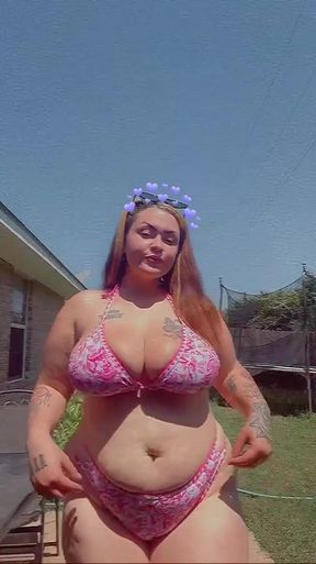 Cute onlyfan shows off big tits in homemade video