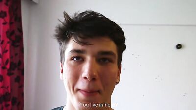 Czech guys sucks a dick and gives some ass for cash