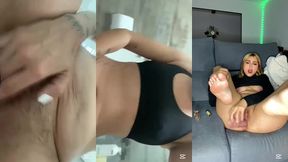 corridas y pajas de rubia influencer