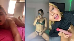 corridas y pajas de rubia influencer