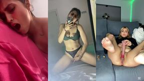 corridas y pajas de rubia influencer