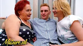 Two Experienced Women Seduce Their Younger Neighbor For Wild Threesome Action