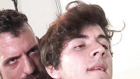 ”Raw doggy style sex with mature guy with tats & twink”