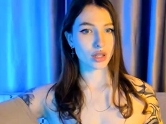 Hot brunette from squirt masturbating on webcam
