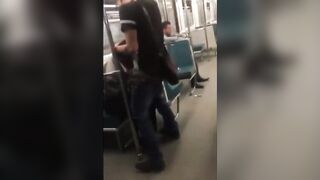 Watch this hot Asian twink get his tight ass pounded by an older guy in a subway