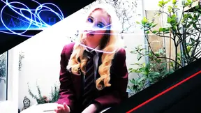 Hot British teen gets dominated by an ebony goddess in a BDSM scenario.