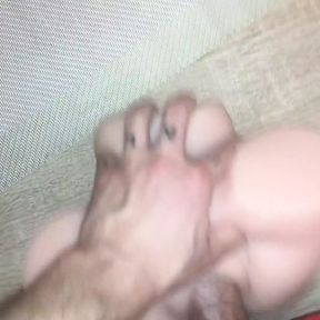 Fucking fake pussy and cuming hard