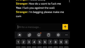 Sexting with a girl on Thundr