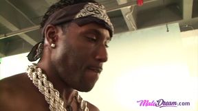 Big dick black landlord takes tight white ass