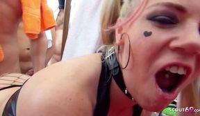 german nymphomaniac girl creampie gangbang party sex