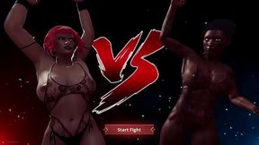 Bruna VS Ellie Banger (Naked Fighter 3D)