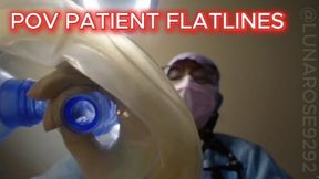 POV Nurse Luna comes in with her students about to do a physical examination and notices on the monitor you are in cardiac arrest and flatline, I perform CPR and use my ambu oxygen mask on you, and then finally decide to use the defibrillator on you!