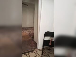 Hot MILF has issues trying to chair fuck her sextoy!