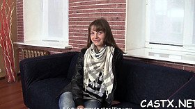 Enchanting brunette lady Sofie Carter does sex