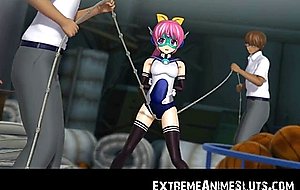 3D Superheroine Captured by Men!