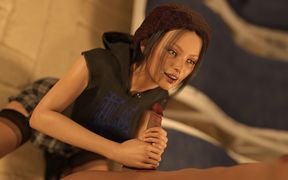 Taboo University - Hot Grunge Girl with Piercings and Braces Deepthroats Me Right Outside Her Sorority House