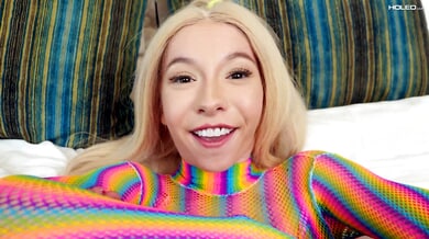 Petite Kenzie Reeves takes an intense anal creampie after dirty talk with her lover