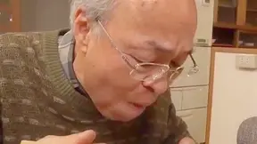 Sexy Japanese babe ravishing gray-haired man in ruthless ride