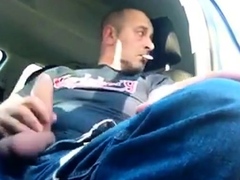 Smoking and Jerking in car