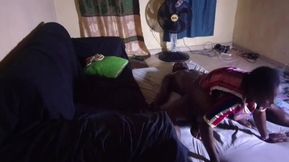 Afro-indian Girl Getting Black Cock Doggy Style