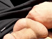 straight BFF grabs my cock in public backyard while wife is grabbing some beer