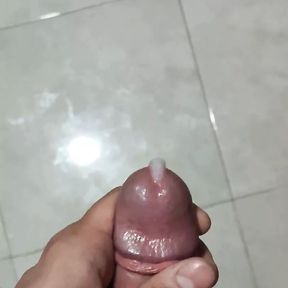 Big uncut cock shooting cum