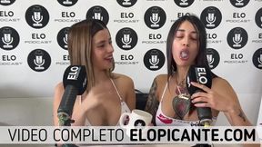 PAULI BELEN Y LILACK SE BESAN FRENTE A ELO PODCAST