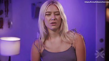 Slender blonde babe Skyler Storm gets her pussy fingerd by doctor