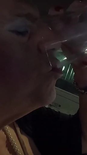 Trying Protein Shake in Parking Garage