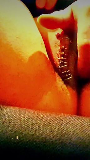 Key moment from &quot;Massage and showing new pussy piercings&quot;