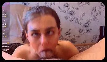 Intense POV Blowjob by Seductive Brunette