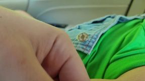 Hot Busty Babe in Jeans Jumpsuit lets Me Play with Her in the Car