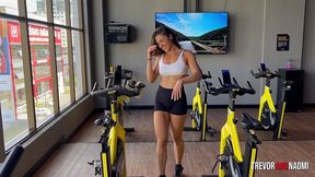 fit babe teases at the gym and gets fucked twice at home!