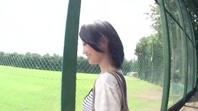 Skinny girl moans as a huge cock drills her tight ass deep