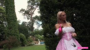 Orgy cosplay fuck with blonde bitch and brunette twins