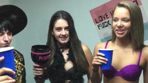 Dare Dorm - Bends over at the party