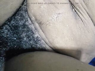 Pouring Rain Homemade Sex, Hawt Wife Large Twat & Hirsute Cunt Close up Carrying