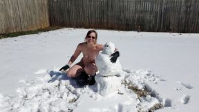 Naked snowman